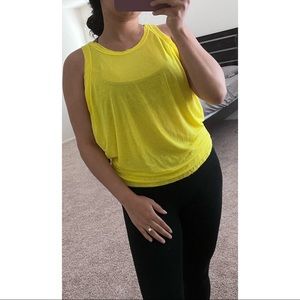 Free People Movement Yellow Tank Top